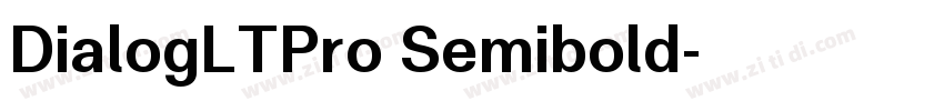 DialogLTPro Semibold字体转换